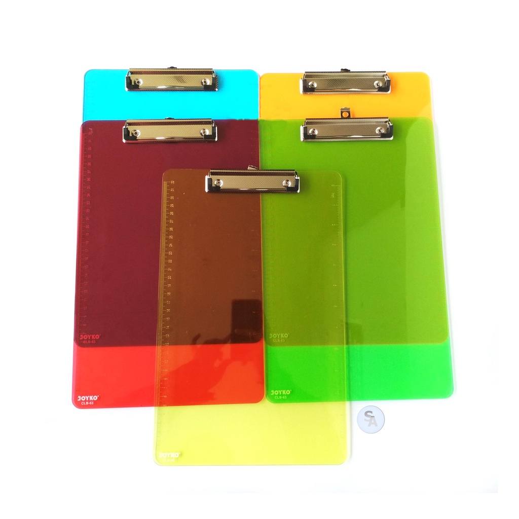 

JOYKO - Papan Alas Tulis Transparan CLB-63 Clip Board - Pcs