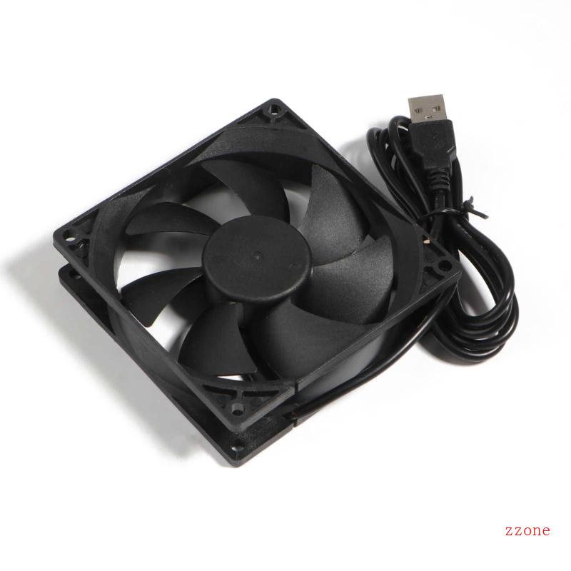 Zzz Original 9cm 90mm Kipas9025 DC5V Colokan USB Tenang Router TV Box Cooling Fan