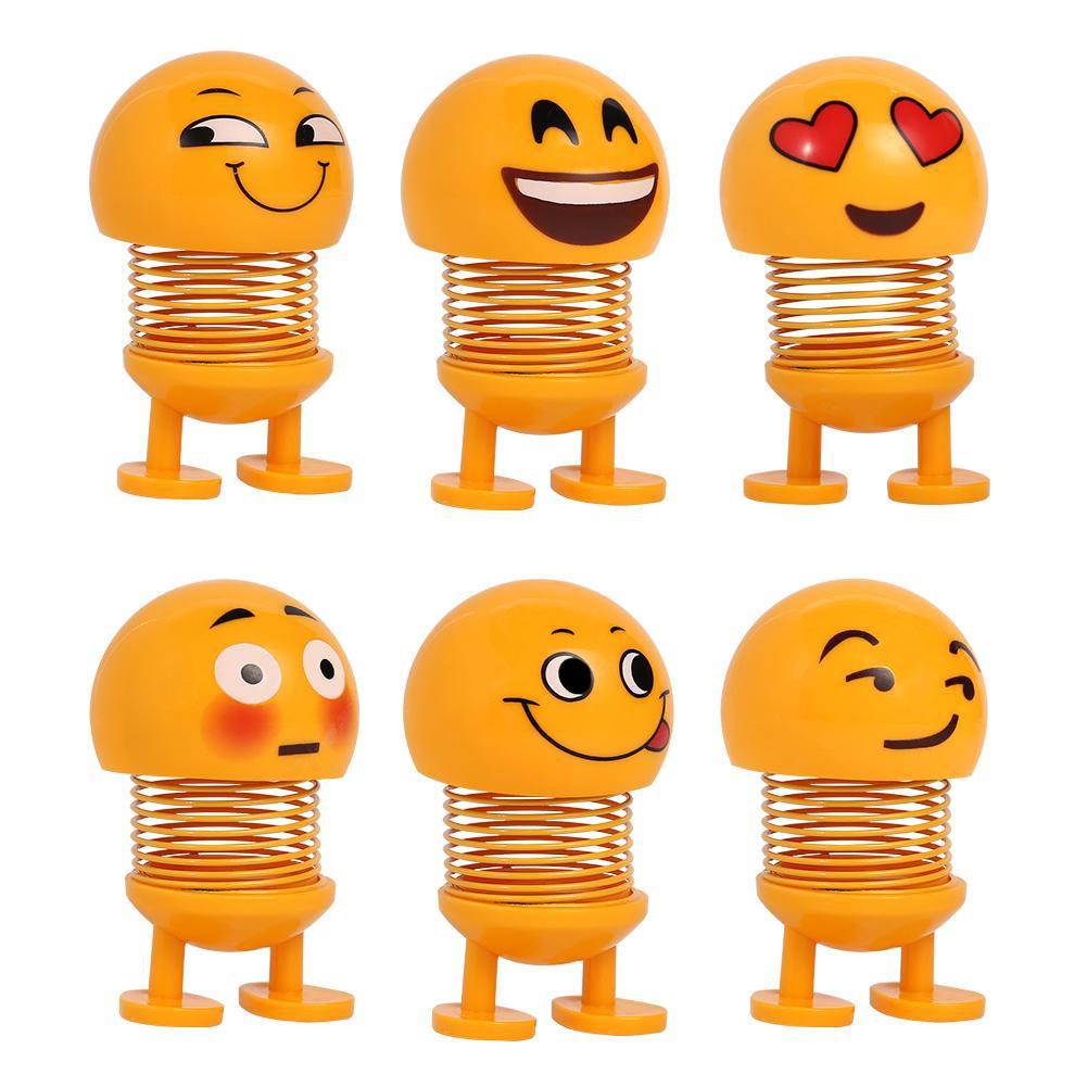 Boneka Emoticon / Emoji Goyang / Emoji doll Shaking Head / Emoji Goyang Pajangan Dashboard Lucu Lucu boneka goyang