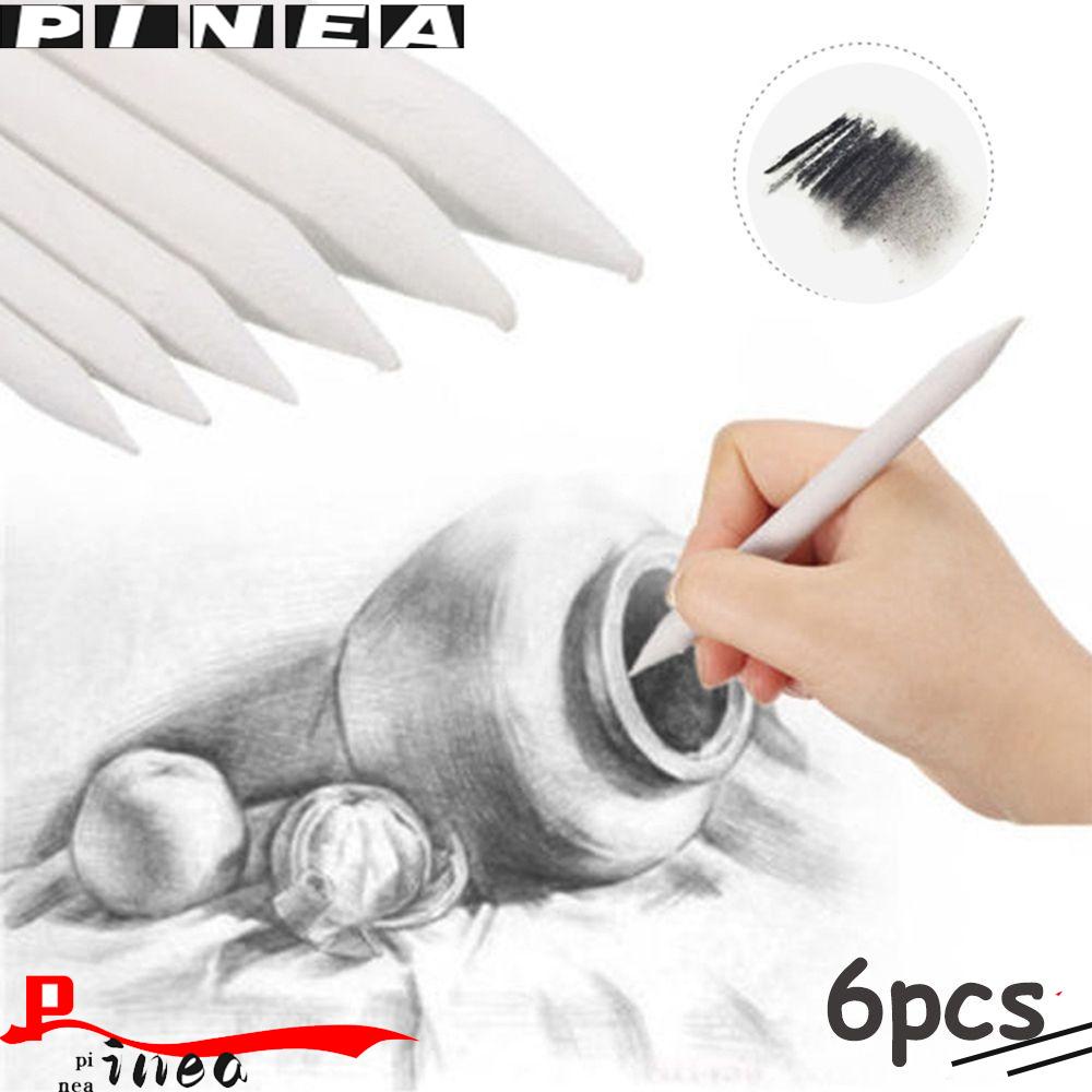 Nanas 6pcs Pena Gambar Sketsa New Pengasah Pensil Artis Graffiti Blending Smudge