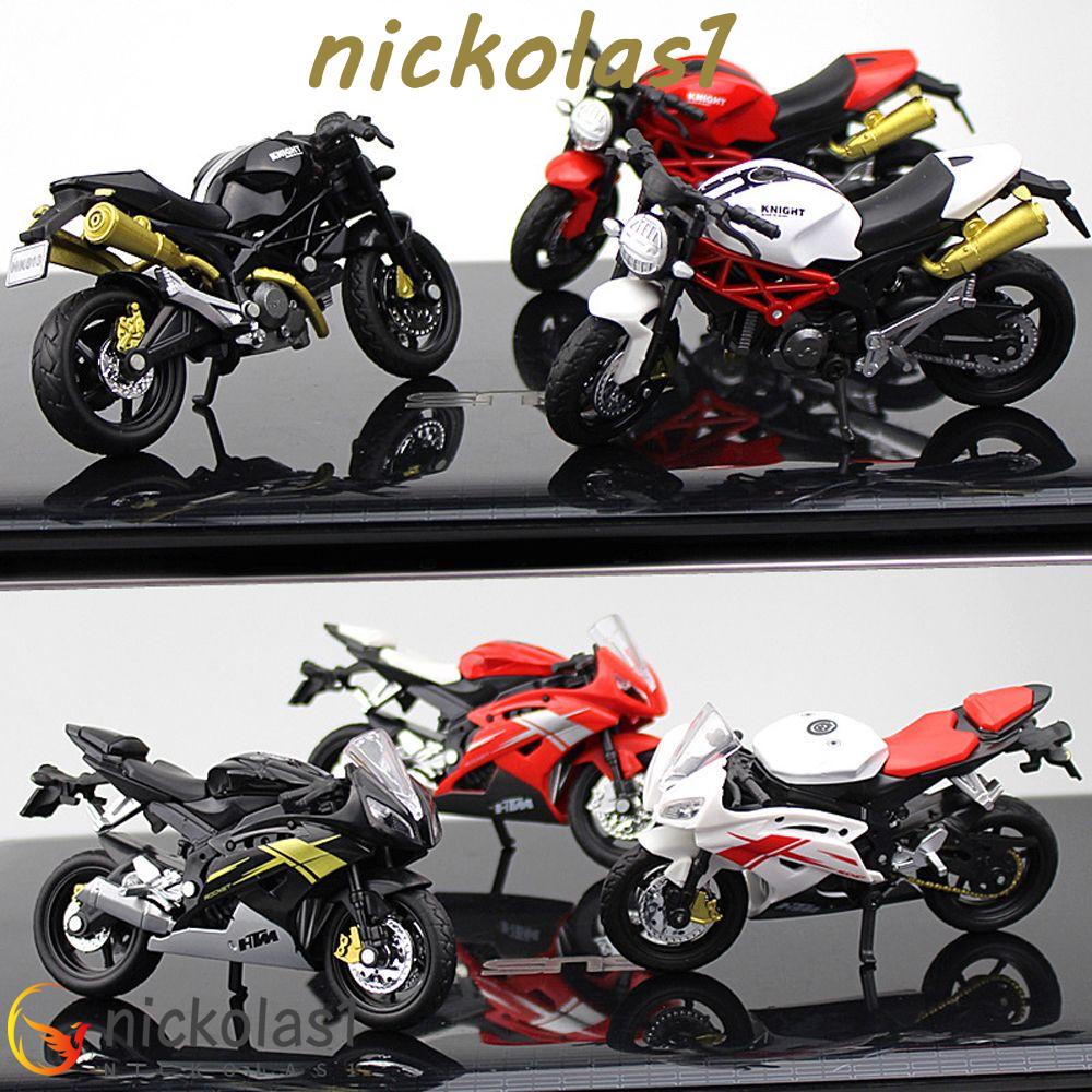 Nickolas1 Motor Model Decor Alloy Koleksi Hadiah Diecast Motor Model Mainan Kendaraan Off-Road1:18 Mainan Kendaraan Simulasi Motor