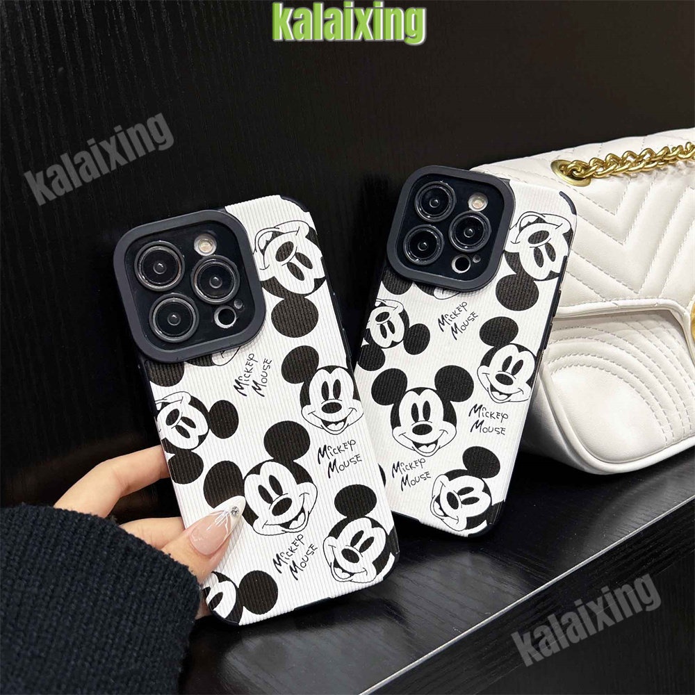 IPHONE Mickey Soft Case Untuk Iphone11 12 13 14 Pro Max14 Plus Xs Max X XR 7 8 Plus Sarung Belakang Lembut