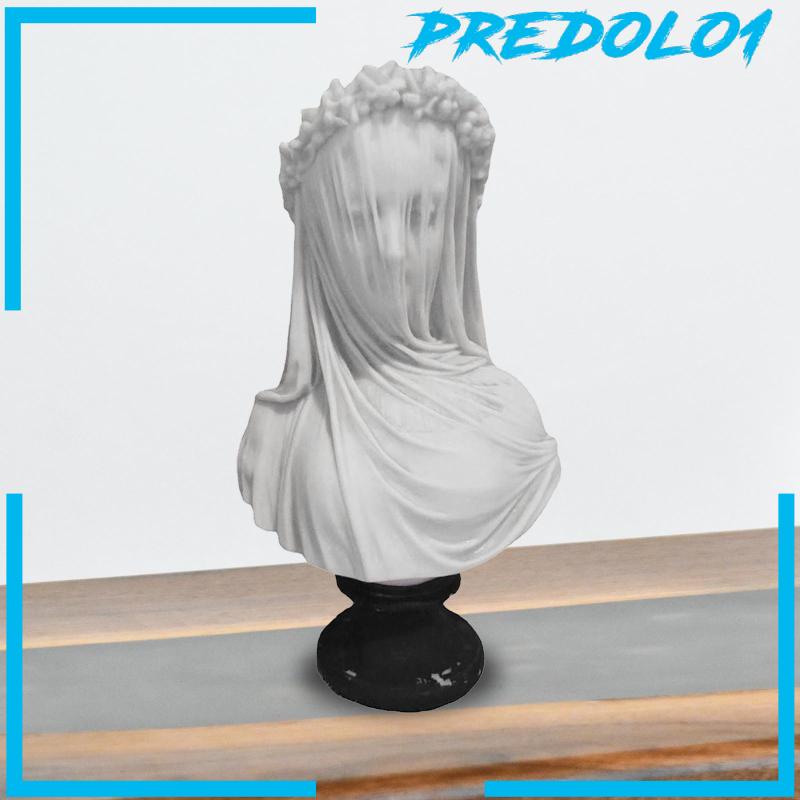 [Predolo1] Patung Lady Bust Bercadar Handmade Miniatur Modern Untuk Kantor Desktop Kamar Tidur