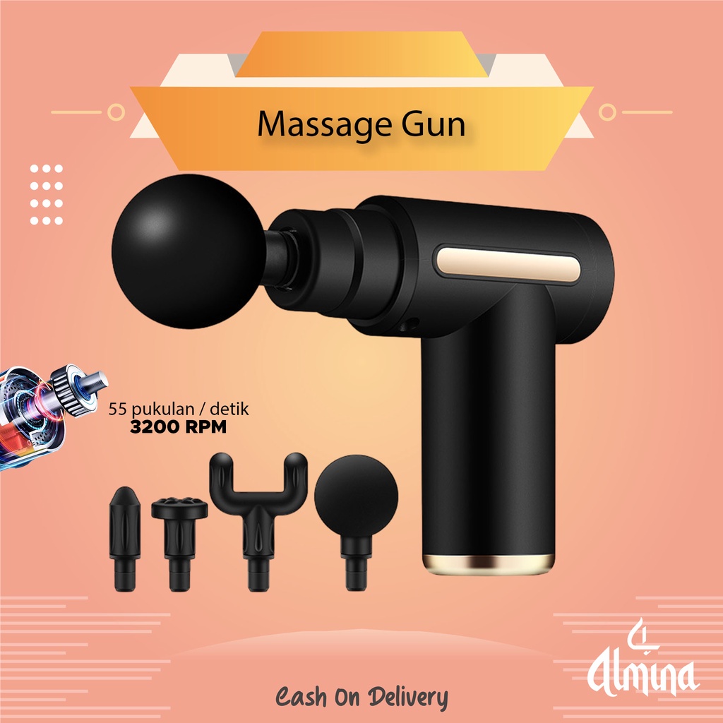 MASSAGE GUN Alat Pijat otot jaringan dalam