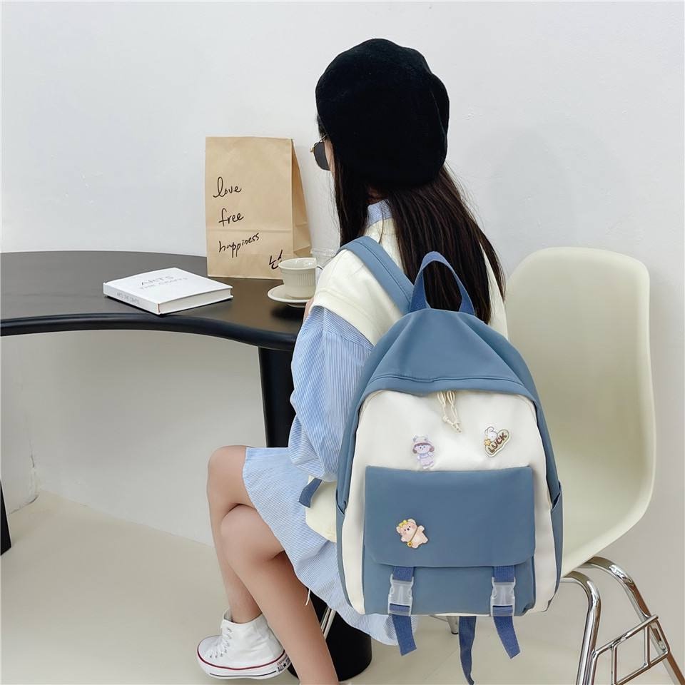 TAS RANSEL BACKPACK WANITA FASHION KOREA IMPORT 3312 ANTI AIR SEKOLAH KULIAH KERJA LAPTOP TERBARU JAKARTA