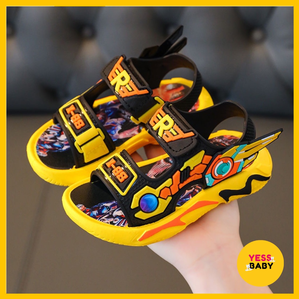 [COD] YESSBABY Sandal ROBOT Transformers Anak Laki-laki Termurah Sepatu Sendal Gunung Sport Import Fashion Terbaru Kekinian