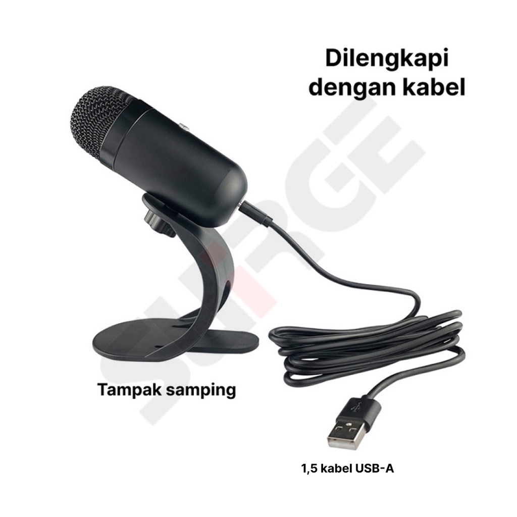 SUIRGE Mic PC Gaming Microphone Game/Conference/Recording Noise Reduction Mikrofon Kabel