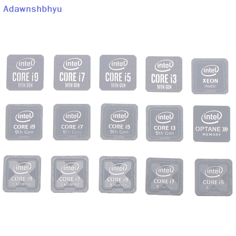 Adhyu Generasi 10 Intel Core i9 i7 i5 i3 CPU Metal Sticker Laptop Logo Stiker ID