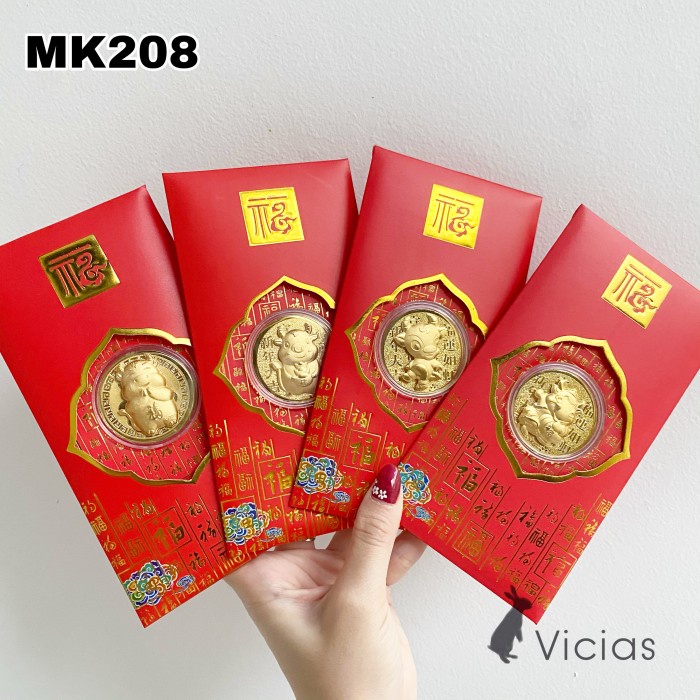 

MK208 Angpao Koin Emas 24K Tahun 2021 Kerbau Kado Imlek Souvenir