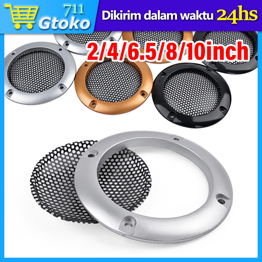 1 Pc Tutup Grill Speaker 2" / 4" / 6.5" / 8" / 10" Inch Ram Cover Pelindung Speaker Audio