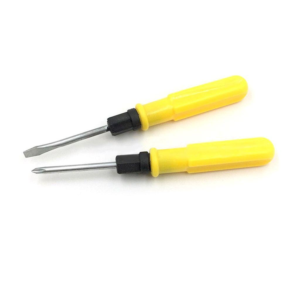 Populer Obeng Tujuan Ganda Portable Kuning Hand Tool Cross Screwdriver Untuk Pengerjaan Kayu