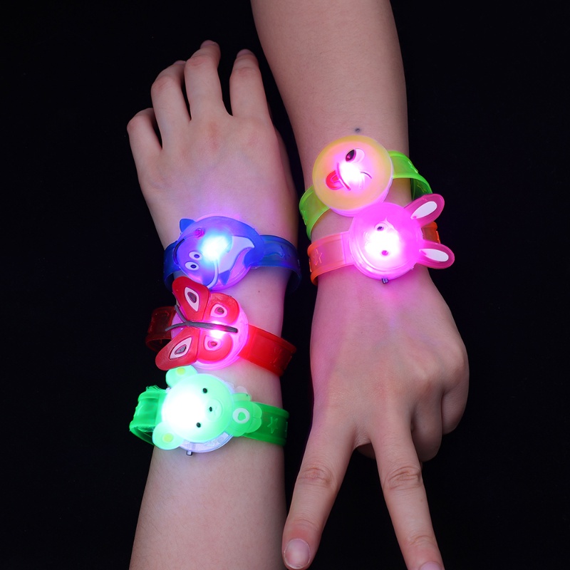 [Grosir] Gelang Bercahaya LED Kartun Lucu/Gelang Flash Lari Malam Keselamatan Luar Ruangan/Gelang Anak-Anak Kreatif Masa Kini/Gelang Neon Dukungan Konser