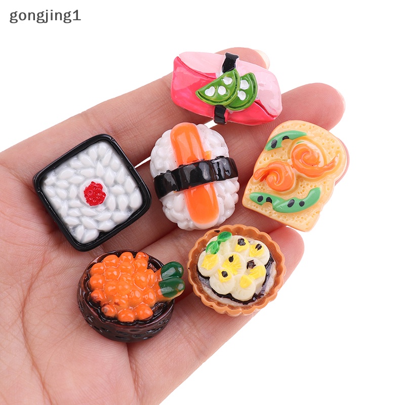 Ggg 2/5pcs Kerajinan Rumah Hiasan Makanan Mini Miniatur Aksesoris Dekorasi Rumah Boneka ID