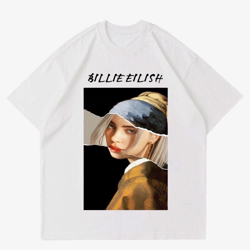 BAJU KAOS VINTAGE BILLIE EILISH “ART WORK” |T-SHIRT VINTAGE BILLIE EILISH|BAJU KAOS BAND~BAJU KAOS O