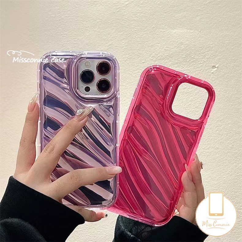 Casing Ponsel Pola Korgasi Stereo Kreatif 3D Kompatibel Untuk IPhone 7Plus Xr11 14 13 12 Pro Max6 6S 7 8 Plus X XS MAX SE 2020mewah Simple Mempesona Kartu Laser Soft Cover