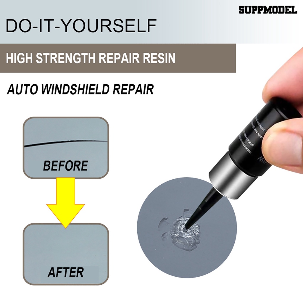 [SM] Kacamata Layar Jendela Kendaraan Glass Scratch Crack Car Windshield Repair Fluid Tool Kit