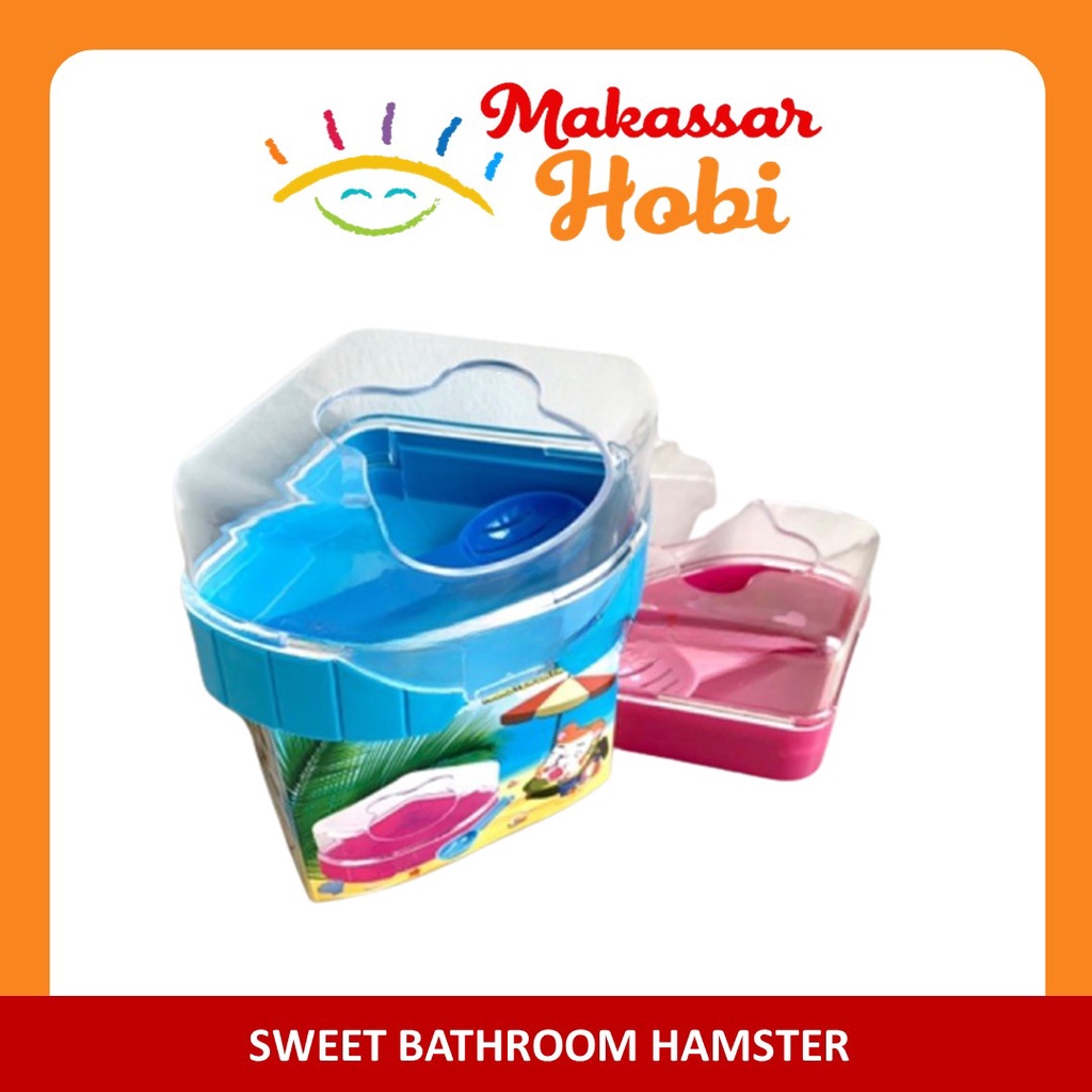 Sweet Bathroom Tempat Mandi Tidur Rumah Hamster Pasir Wangi Scoop Skop