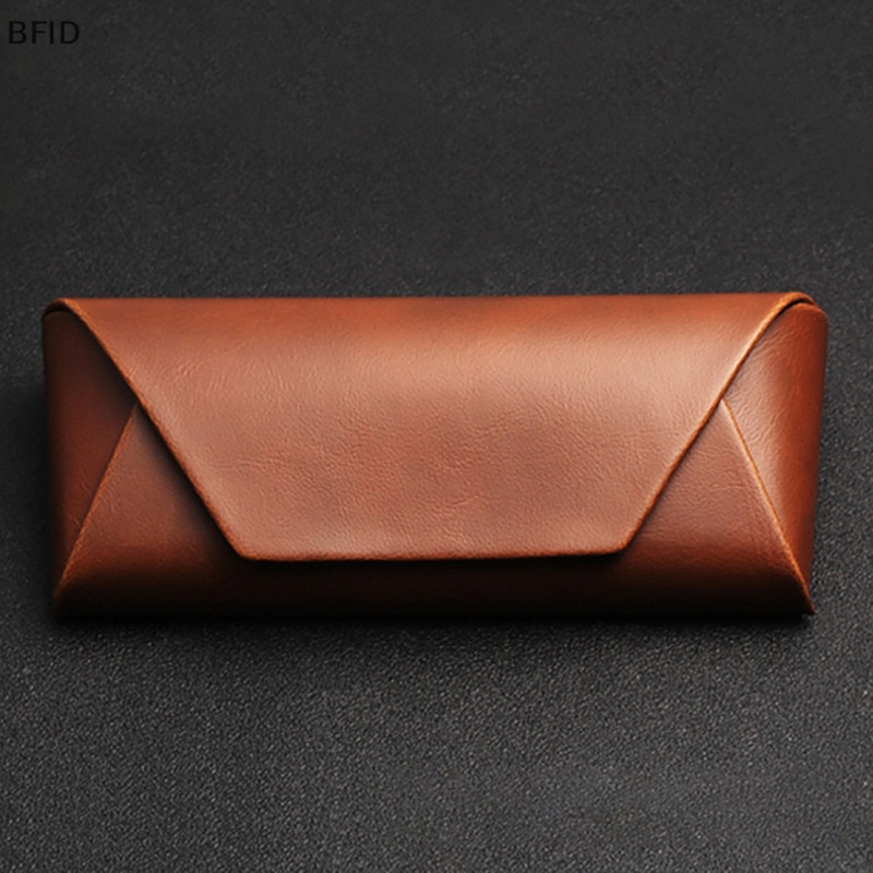 [BFID] Myopia Leather Glasses Case Kotak Kacamata Kulit Untuk Wanita Kotak Kacamata Berjemur Kacamata Pouch Solid Aksesoris Kacamata [ID]