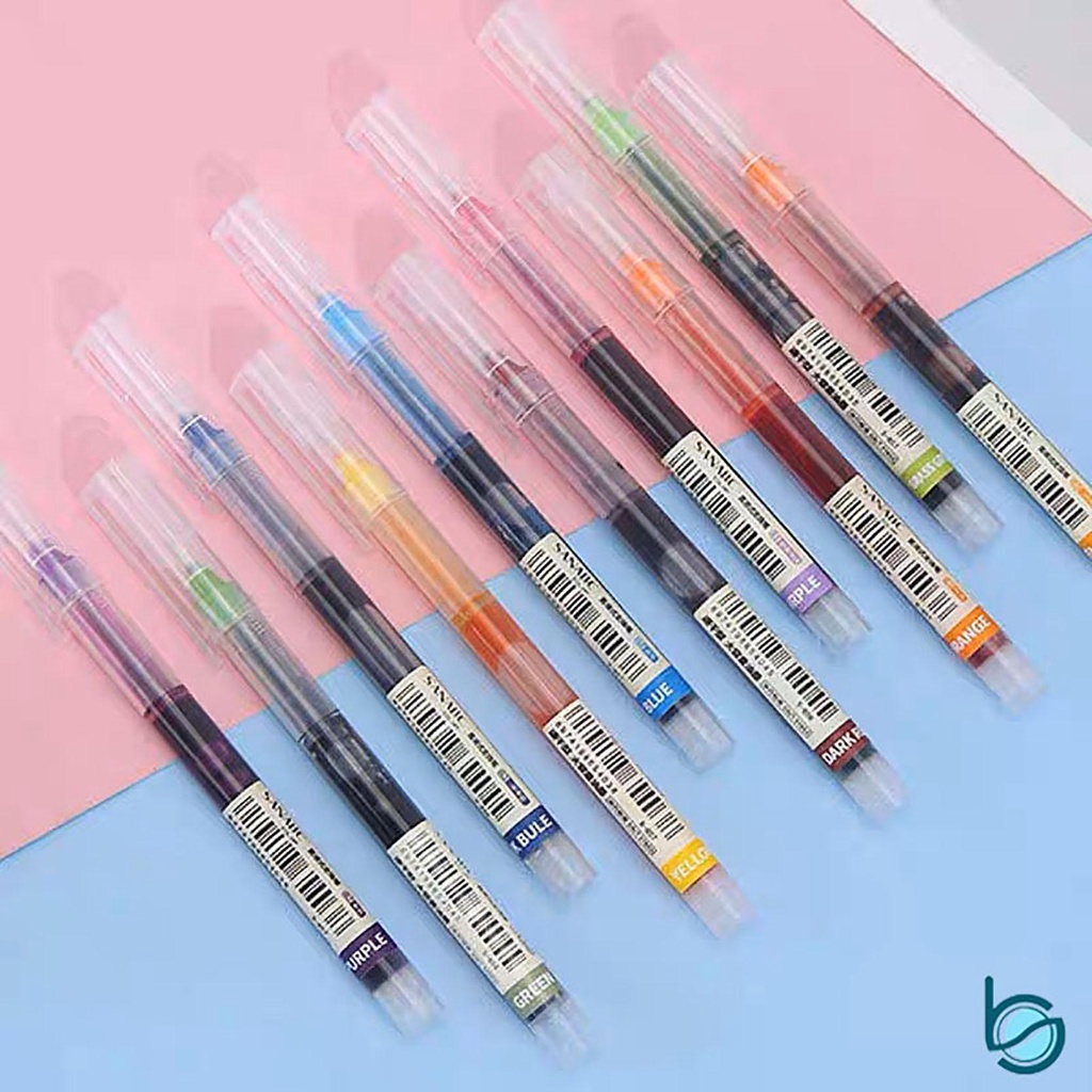 

Pulpen Tinta/Color Gel Pen/Pen 13 Warna Cerah Needle Tip 0.5mm - Best Stationary