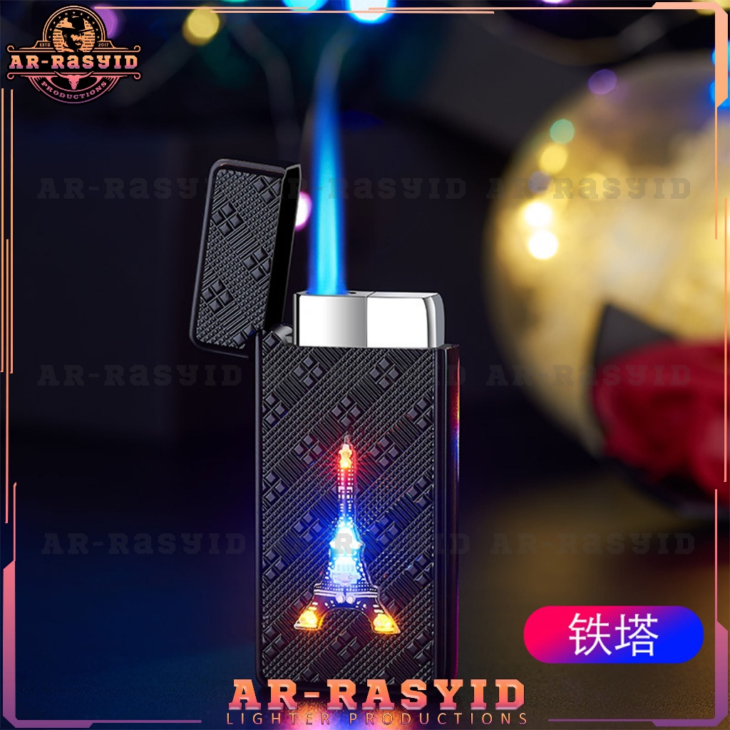 TERBARU! Korek Api Las Gas LED Flash Lighter 2277