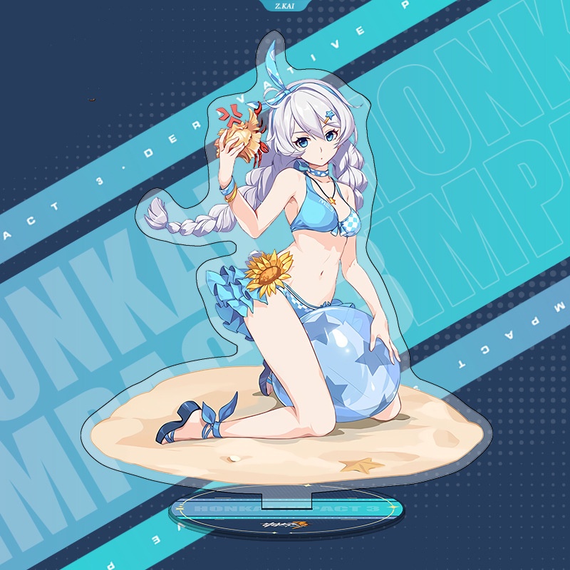 Honkai Impact3 Desktop Stand-Up Animer Seele Vollerei Elysia Bronya Zaychik Raiden Mei Desk Decor Collection Ornamen Kado [ZK]