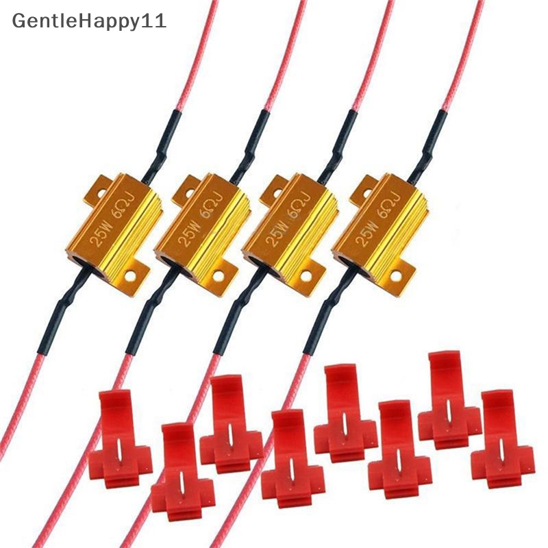 Gentlehappy 50W 6ohm RX24 Load Resistor Fix Bohlam LED Fast Hyper Flash Sein Blink id