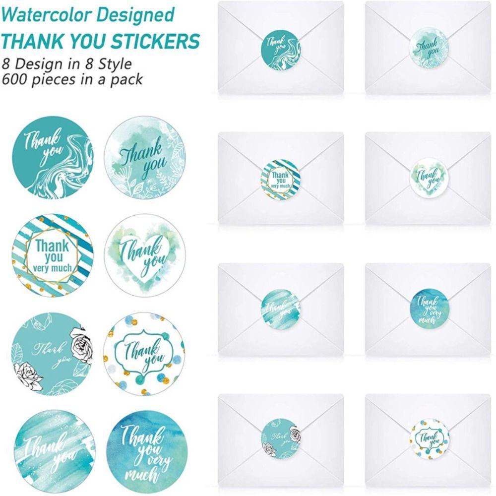 Populer Stiker Thank You 8desain Amplop Sealing Self Adhesive Sticker Roll Untuk Usaha Kecil