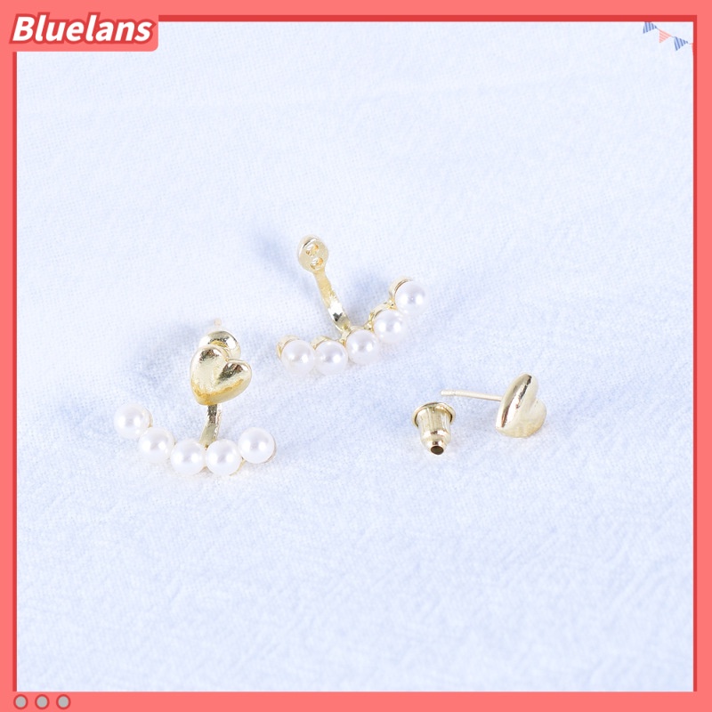 [BLS] Sepasang Anting Mutiara Dengan Cinta Hati, Trendi, Mewah Ringan, Anting high-end, Anting Temperamen Unik Untuk Wanita