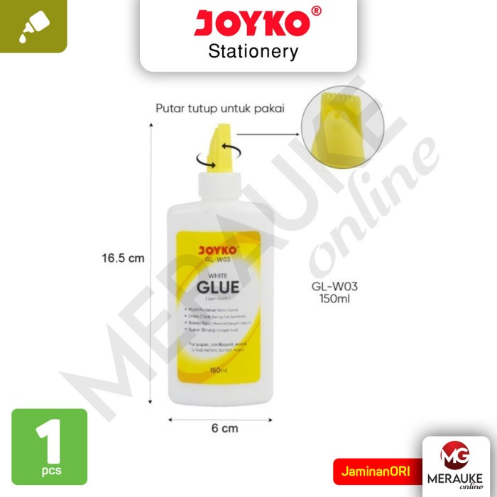

Liquid Glue / Lem Cair Putih JOYKO GL-W03 150ml