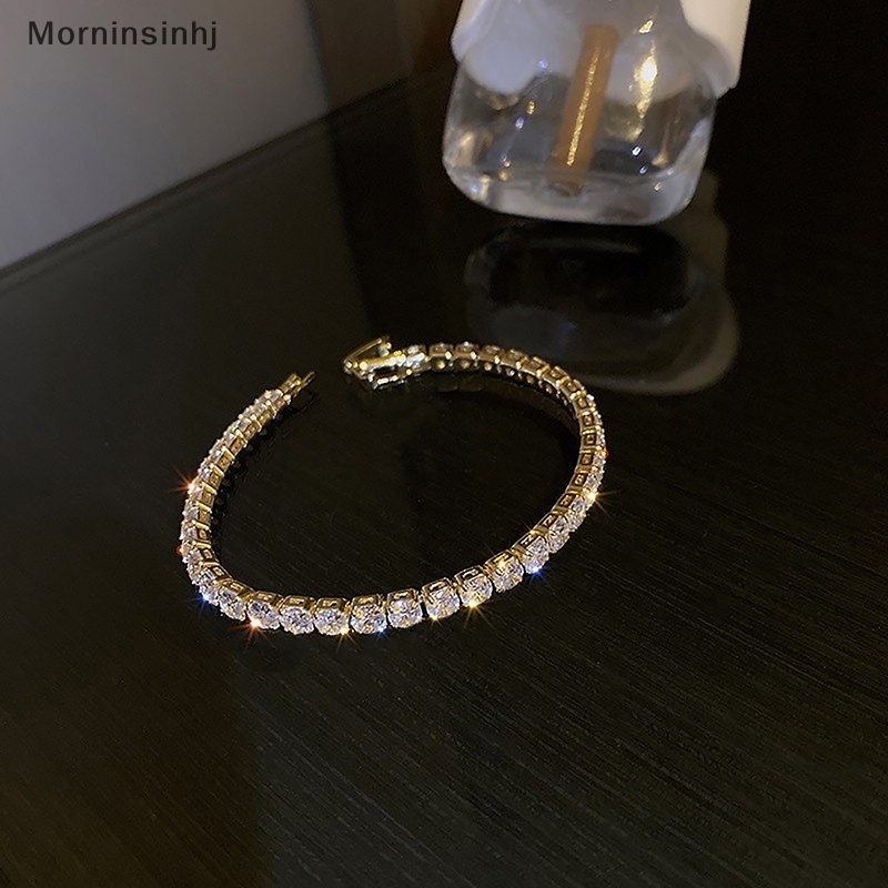 Mornin Sparkling Adjustable Berlian Imitasi Gelang Untuk Wanita Baru Berlapis Emas Kualitas Tinggi Gelang Perhiasan Pernikahan Hadiah Ulang Tahun id