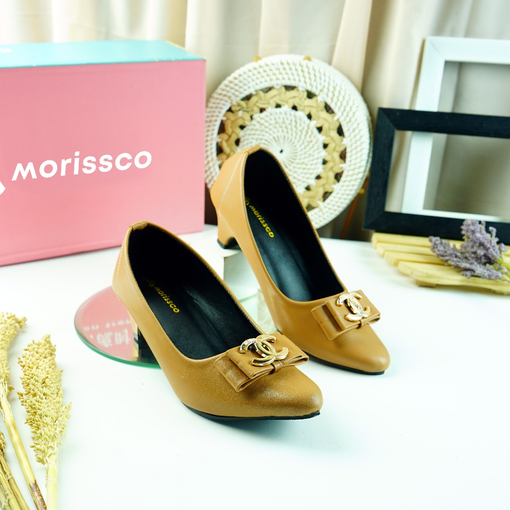 Sepatu Kerja Wanita Chunky Heels Hak Tahu MC - MT 23