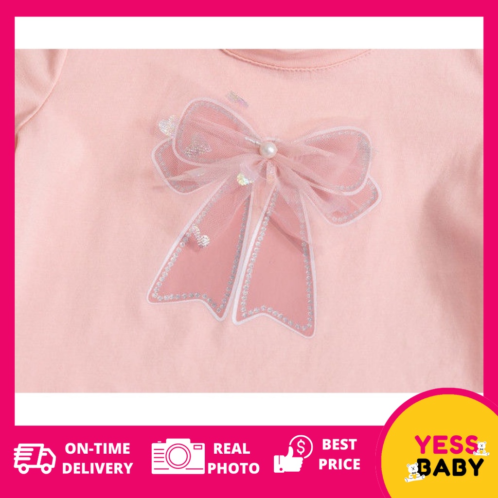 YESSBABY DRESS PITA T-shirt lengan pendek/Kaos anak perempuan Lucu/kaos pesta anak cewek usia 1-9 tahun