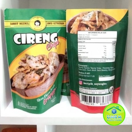 

Cireng Chips Rasa Daun jeruk Cemilan Enak Isi 100gr