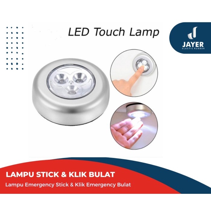 Lampu Led emergency Stick n Click / Lampu Led Tempel Baterai AAA