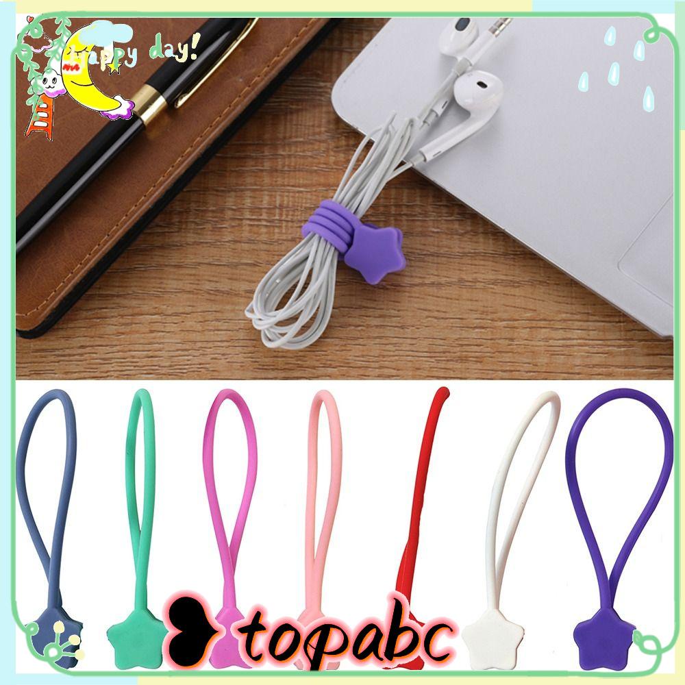 TOP Cable Winder Pengikat Kabel Charger Pelindung Kabel Headphone Earbud Holders Phone Cable Organizer Desktop Storage Cord Organizer