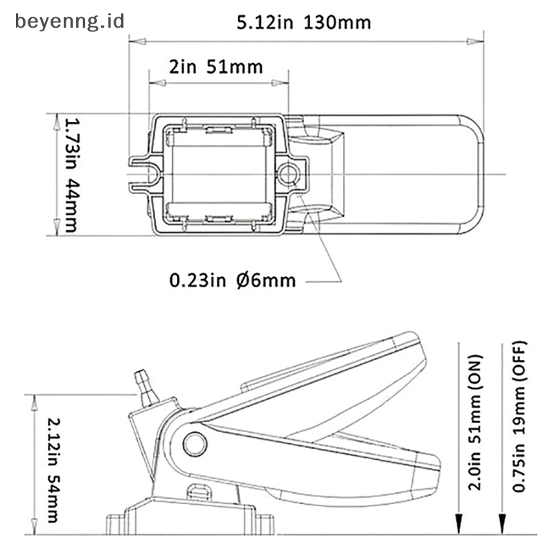 Beyen 12V 1100GPH Pompa Bilge Otomatis Boat Submersible Pump Marine Float Switch U7W6 ID