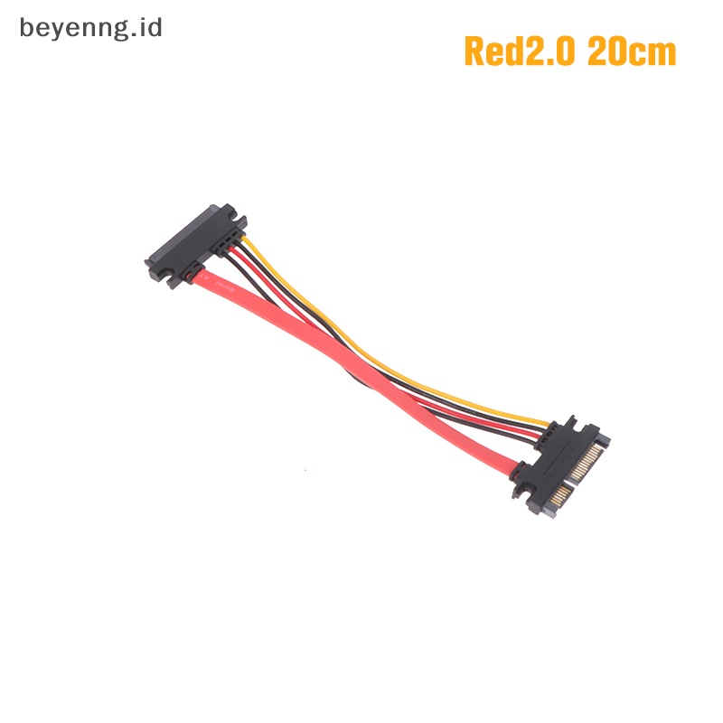 Beyen Sata 22pin Male To Female Kabel Ekstensi Sata 22pin Male To Female 7+15 Pin Sata Data Power Combo Cable Hard Disk Extension Cable ID