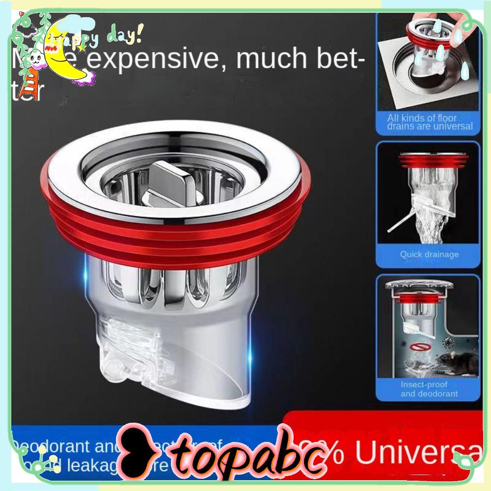 TOP Floor Drain Dapur Berguna Selokan Shower Drainer Pencegah Serangga Seal Anti Bau