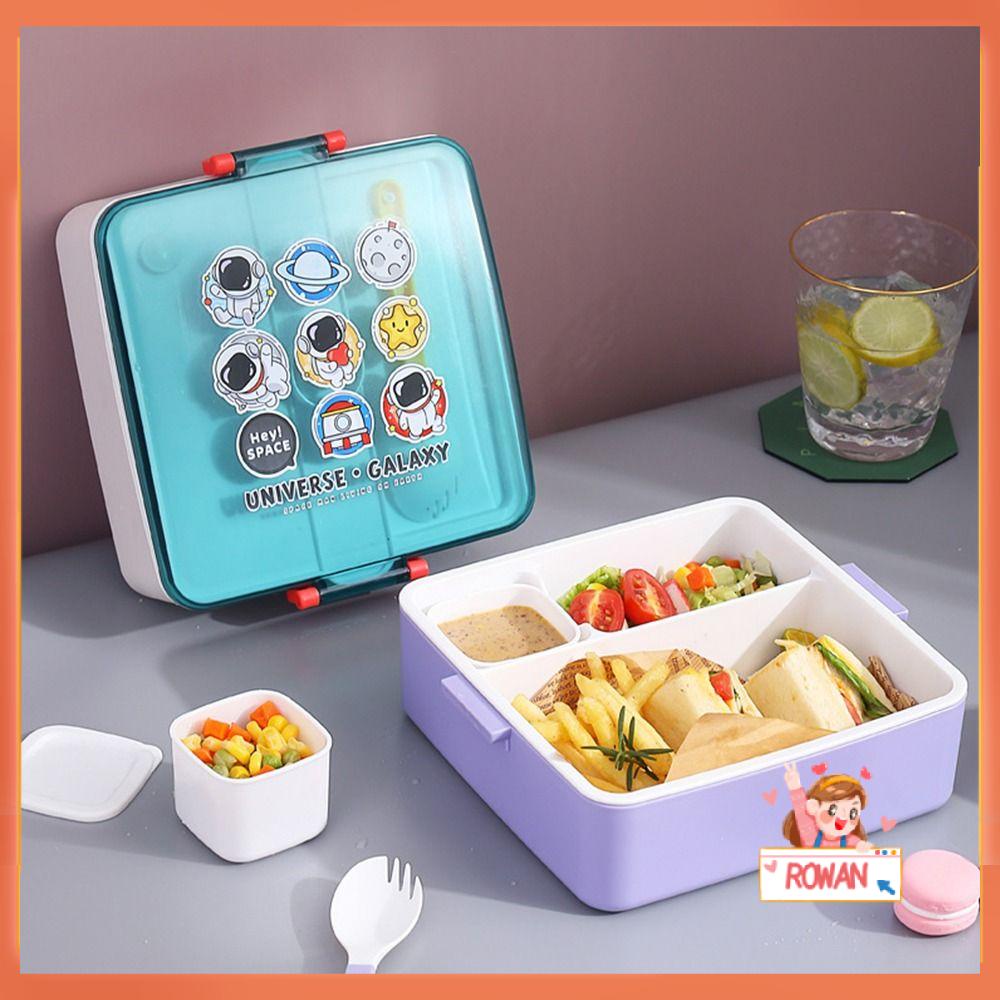 R-FLOWER Lunch Box Microwavable Space Motif Astronot 13.L Wadah Makanan Anti Bocor