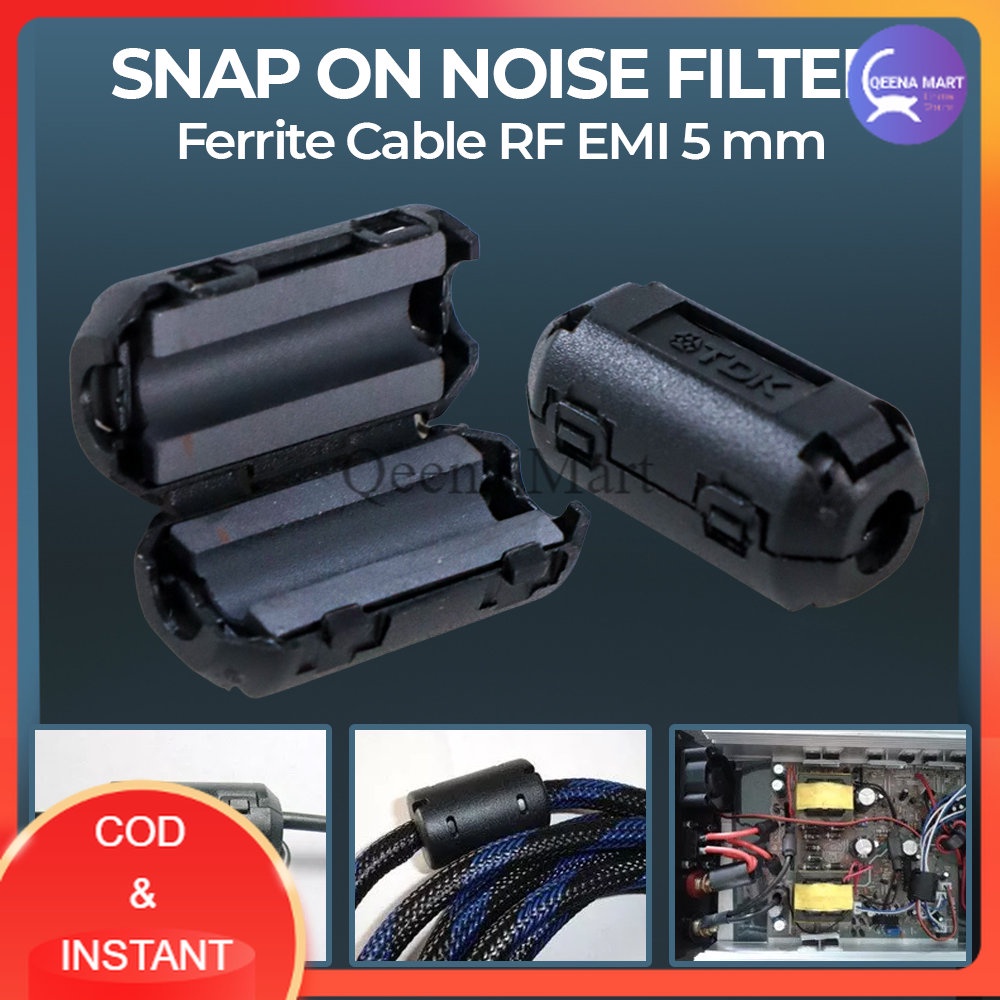 Filter kabel ferrite RF EMI 5 mm 3605