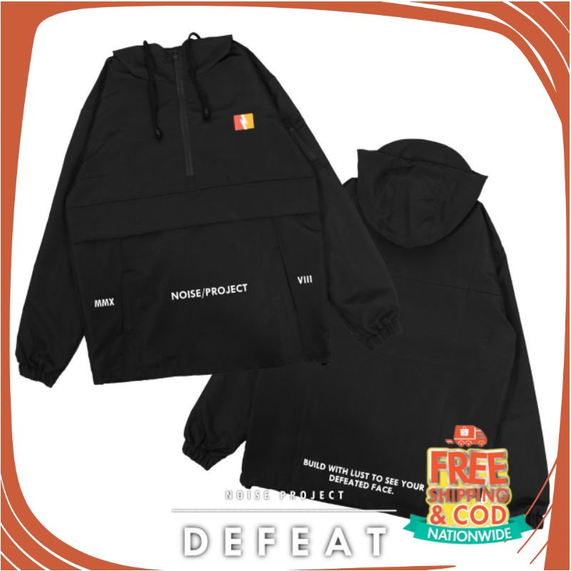 JAKET OOTD KONSER OOTD CAFE/ GESER ️️ - JAKET CAGOULE WOLV STRIP BORDIR - COUGLE WOLV BORDIR - JAKET