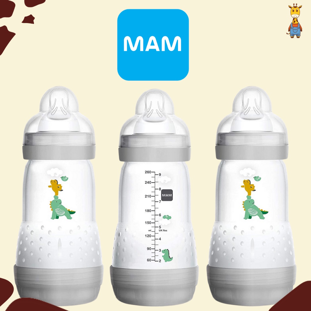 MAM Anti-Colic 260ml 3pcs Pack - Botol Bayi