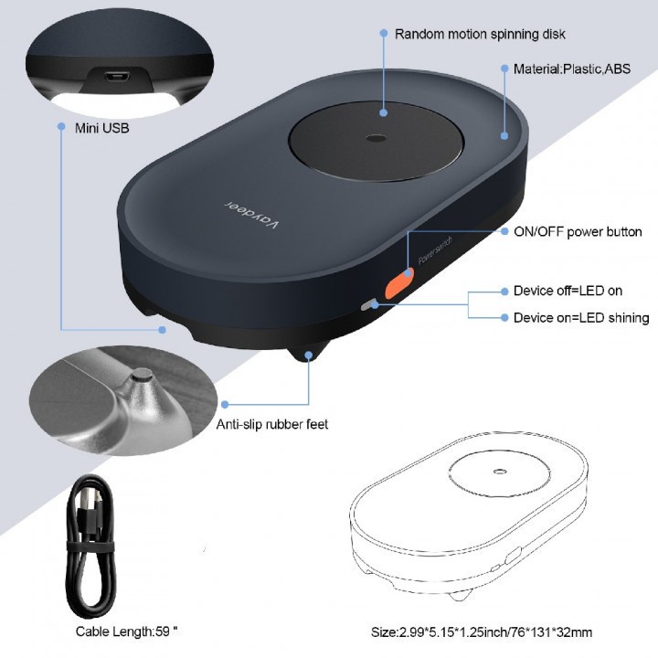 PNK23 VAYDEER FM2011 Mouse Jiggler Movement - Alat Penggerak Mouse Otomatis