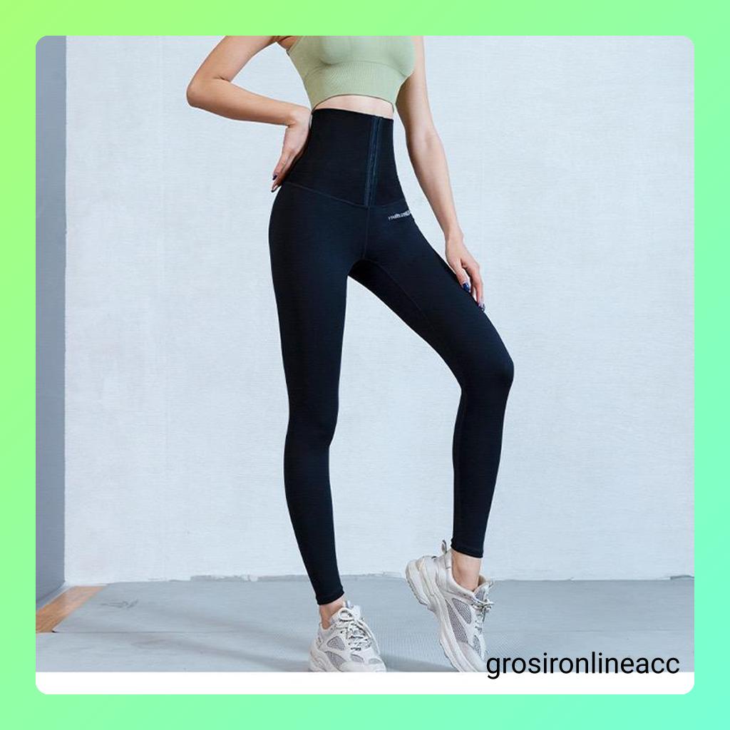 Celana Legging Panjang kurus membentuk yoga perut langsing WT03