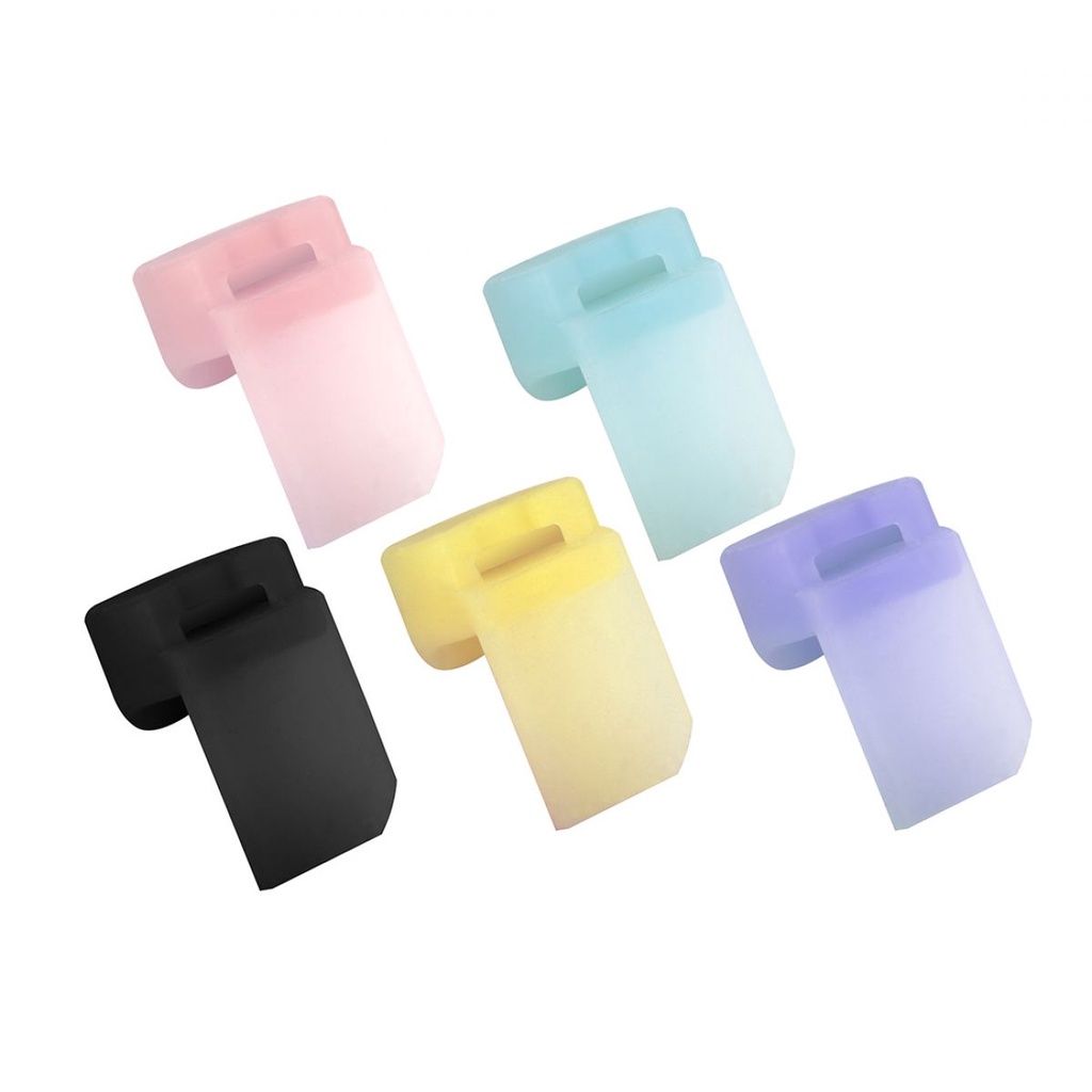 5warna Pilihan Bantal Istirahat Jempol Clarinet Silikon Warna-Warni Lembut, Clarinet Finger Holder