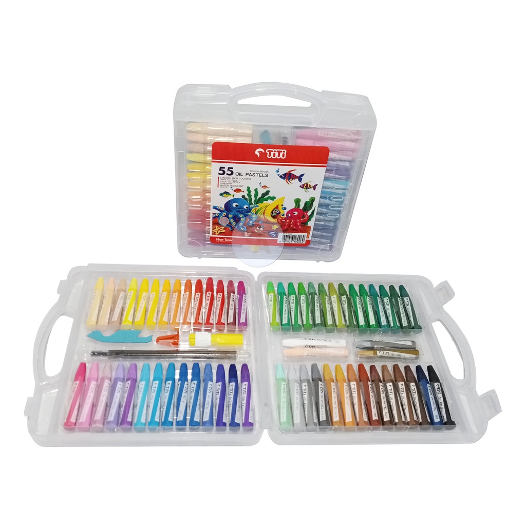 

TITI - Crayon Oil Pastel 55 Warna - TI-P-55S - Set