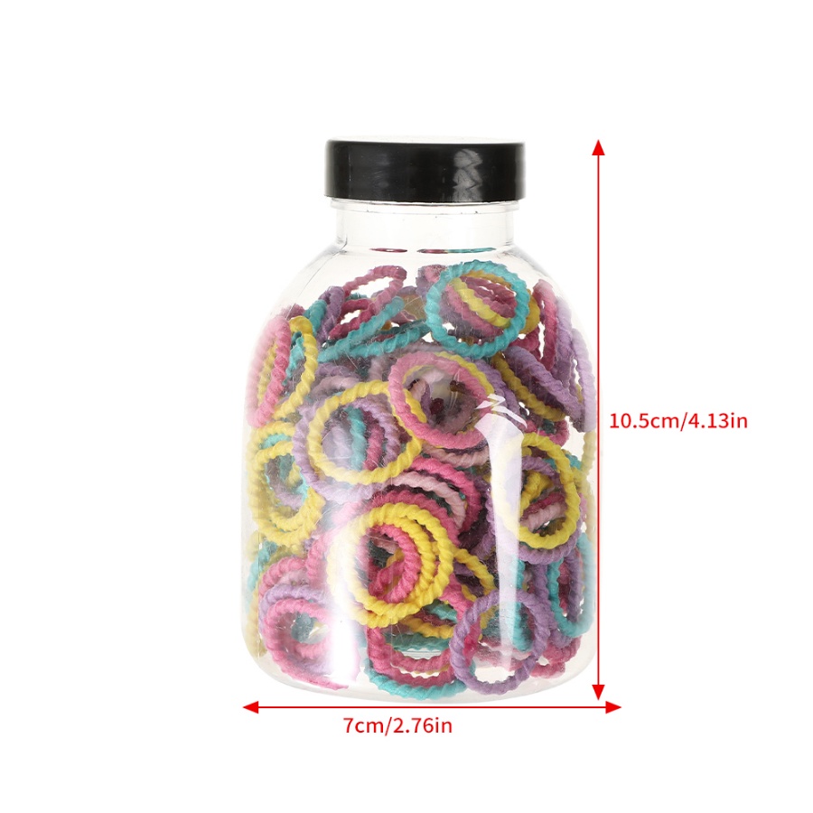 200pcs Colorful Elastic Hair Rope Girls Cute Hair Ties Rubber Band Woman Hair Accessories