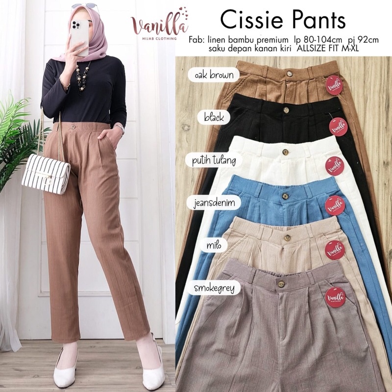 CISSIE PANTS ORI VANILLA |