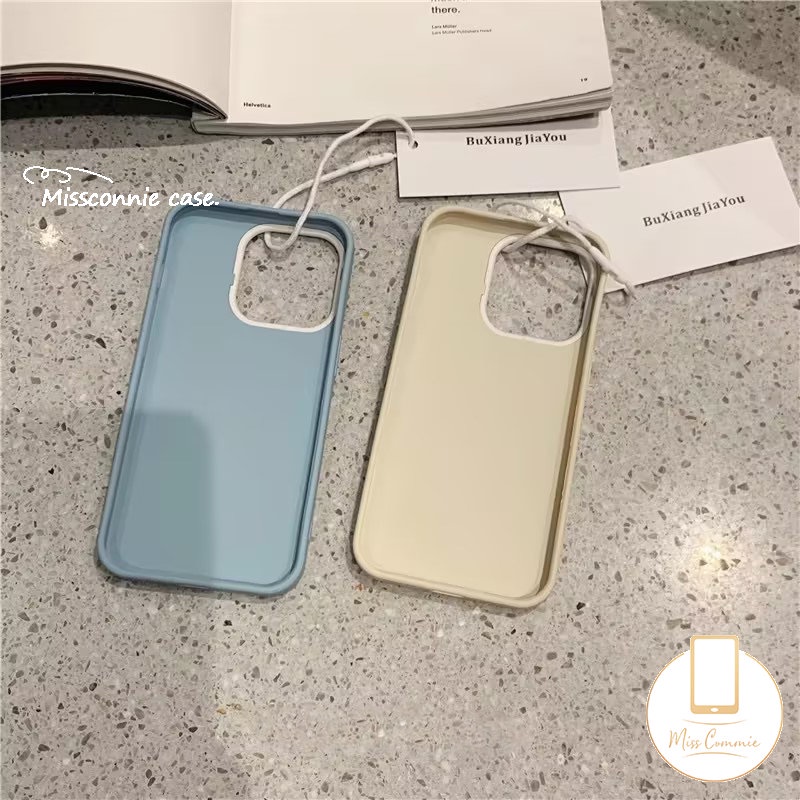 INS Macaron Candy Color Case Compatible for IPhone 11 14 13 12 Pro Max 7Plus XR 8Plus 6 6S 7 8 Plus X XS MAX SE 2020 Simple Solid Color Luxury Thicken Shockproof Cover