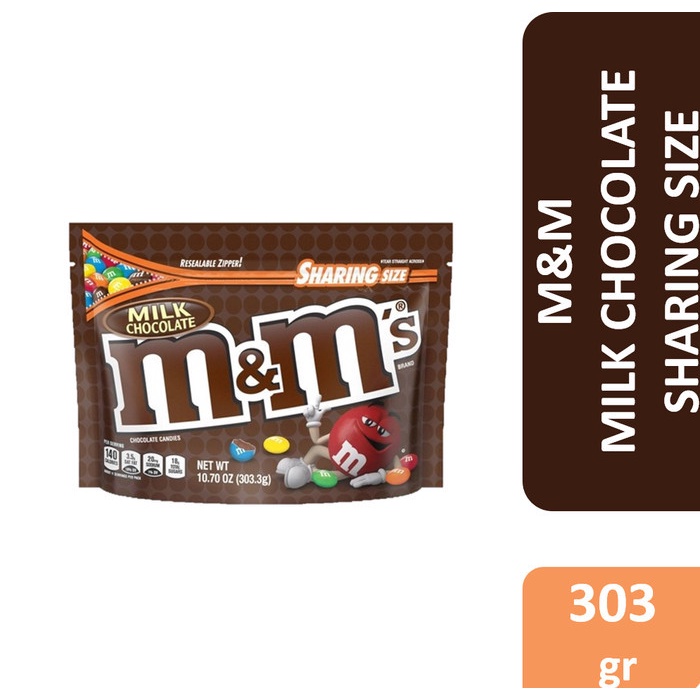 

M&M Milk Chocolate Sharing Size - permen cokelat susu